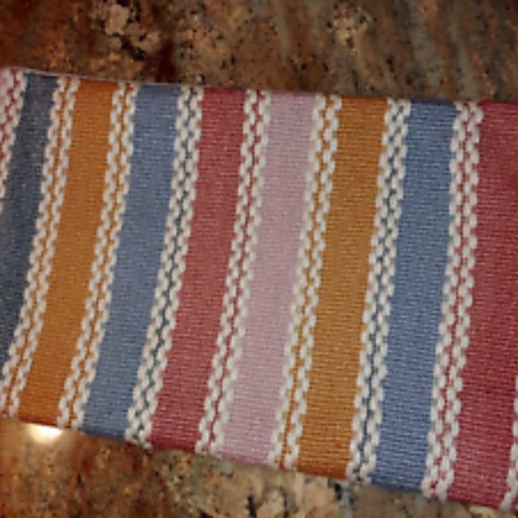 World Market 25x15 Striped Woven Polyester Lumbar Pillow Cover - Picture 1 of 7
